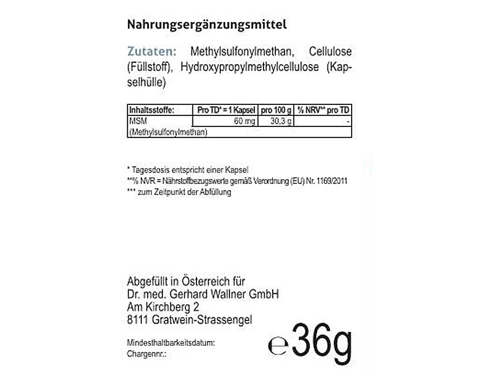 MSM - Balance und mehr
