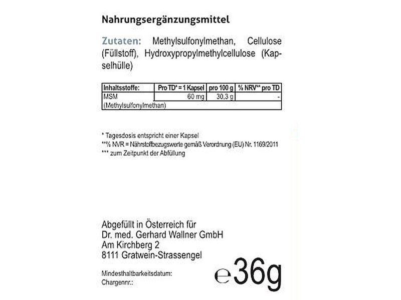 MSM - Balance und mehr